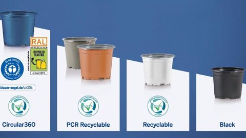 Pöppelmann classifie sa gamme de pots dédiée à l’horticulture avec des critères de durabilité ©Pöppelmann